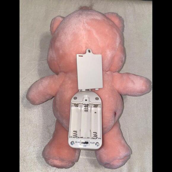 Care Bears 13" Cheer Bear Stuffed Plush Retired Pink Rainbow & Pink Hearts 2002 - Picture 3 of 9